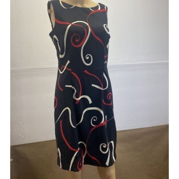 AGB Women’s Mini Dress Size 4 Black/red Sleeveless Casual Zip Pre Owned - Picture 14 of 15